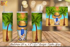 Gnome Tumbler Sublimation Bundle, 20 oz Beach Tumbler Wrap Product Image 12