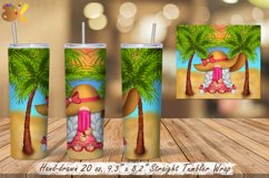 Gnome Tumbler Sublimation Bundle, 20 oz Beach Tumbler Wrap Product Image 11