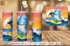 Gnome Tumbler Sublimation Bundle, 20 oz Beach Tumbler Wrap Product Image 2