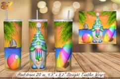 Gnome Tumbler Sublimation Bundle, 20 oz Beach Tumbler Wrap Product Image 3