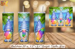 Gnome Tumbler Sublimation Bundle, 20 oz Beach Tumbler Wrap Product Image 5