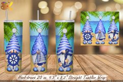 Gnome Tumbler Sublimation Bundle, 20 oz Beach Tumbler Wrap Product Image 4