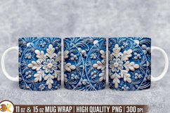3D Christmas Mug Wrap Sublimation Bundle, 11 oz Winter Mug Product Image 12