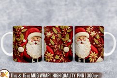 3D Christmas Mug Wrap Sublimation Bundle, 11 oz Winter Mug Product Image 2
