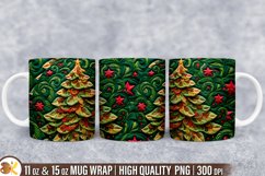 3D Christmas Mug Wrap Sublimation Bundle, 11 oz Winter Mug Product Image 6