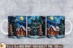 3D Christmas Mug Wrap Sublimation Bundle, 11 oz Winter Mug Product Image 8