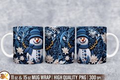 3D Christmas Mug Wrap Sublimation Bundle, 11 oz Winter Mug Product Image 9