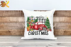 Christmas Truck Png Sublimation, Farmhouse Christmas Sign Product Image 3