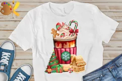 Christmas Coffee Cup Png, Christmas Latte Png Sublimation Product Image 2