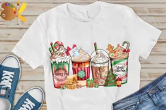 Christmas Coffee Png Sublimation, Latte Png Sublimation Product Image 3