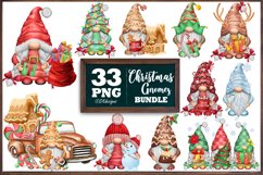 Christmas Gnomes Png Sublimation Bundle, Winter Png Clipart Product Image 3