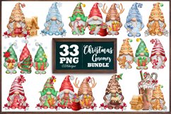 Christmas Gnomes Png Sublimation Bundle, Winter Png Clipart Product Image 2