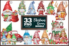 Christmas Gnomes Png Sublimation Bundle, Winter Png Clipart Product Image 1