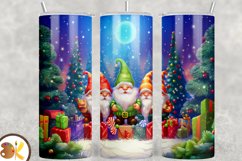 Christmas Gnomes Tumbler Wrap Sublimation, 20 oz Tumbler Product Image 1