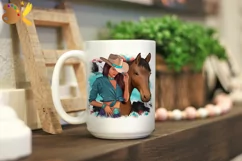 Cowgirl Horse Sublimation, Western Sublimation Png Product Image 2