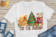 Christmas Coffee Png, Gingerbread Png, Tis The Season Png Product Image 3