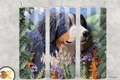 3D Dog Tumbler Sublimation Bundle, 20 oz Skinny Tumbler Wrap Product Image 2