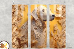 3D Dog Tumbler Sublimation Bundle, 20 oz Skinny Tumbler Wrap Product Image 3