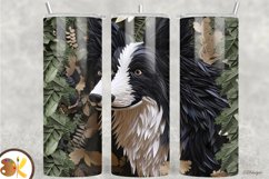 3D Dog Tumbler Sublimation Bundle, 20 oz Skinny Tumbler Wrap Product Image 4