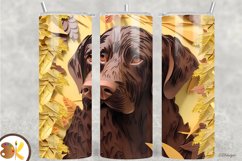 3D Dog Tumbler Sublimation Bundle, 20 oz Skinny Tumbler Wrap Product Image 5
