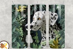 3D Dog Tumbler Sublimation Bundle, 20 oz Skinny Tumbler Wrap Product Image 6