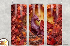 3D Tumbler Sublimation Wrap Bundle, 20 oz Dragon Tumbler Product Image 10