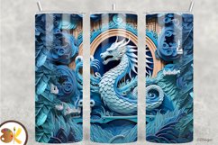 3D Tumbler Sublimation Wrap Bundle, 20 oz Dragon Tumbler Product Image 11