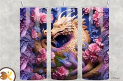 3D Tumbler Sublimation Wrap Bundle, 20 oz Dragon Tumbler Product Image 2