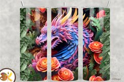 3D Tumbler Sublimation Wrap Bundle, 20 oz Dragon Tumbler Product Image 4