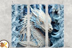 3D Tumbler Sublimation Wrap Bundle, 20 oz Dragon Tumbler Product Image 6