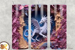 3D Tumbler Sublimation Wrap Bundle, 20 oz Dragon Tumbler Product Image 7