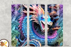 3D Tumbler Sublimation Wrap Bundle, 20 oz Dragon Tumbler Product Image 8