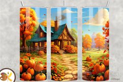 Fall Tumbler Bundle Sublimation, 20oz Farmhouse Tumbler Wrap Product Image 9