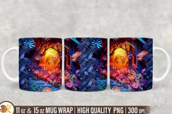 3D Mug Wrap Sublimation Bundle, 11oz Forest Mug Wrap Product Image 10