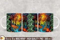 3D Mug Wrap Sublimation Bundle, 11oz Forest Mug Wrap Product Image 12