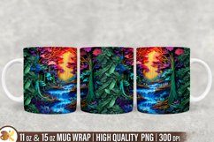 3D Mug Wrap Sublimation Bundle, 11oz Forest Mug Wrap Product Image 2