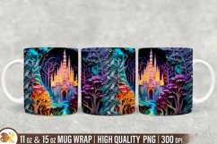 3D Mug Wrap Sublimation Bundle, 11oz Forest Mug Wrap Product Image 5