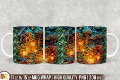3D Mug Wrap Sublimation Bundle, 11oz Forest Mug Wrap Product Image 6