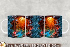 3D Mug Wrap Sublimation Bundle, 11oz Forest Mug Wrap Product Image 7