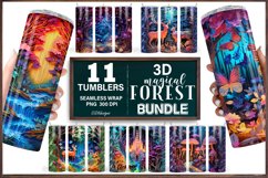 3D Tumbler Sublimation Bundle, 20 oz Forest Tumbler Product Image 1
