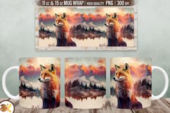 Animals Mug Sublimation Bundle, 11 oz Wild Animal Mug Wrap Product Image 4