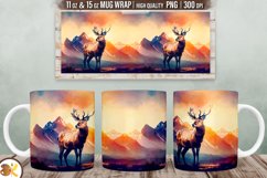 Animals Mug Sublimation Bundle, 11 oz Wild Animal Mug Wrap Product Image 5