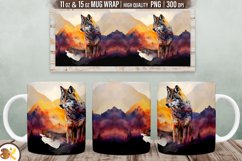 Animals Mug Sublimation Bundle, 11 oz Wild Animal Mug Wrap Product Image 6