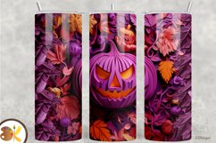 Halloween Pumpkin 3D Tumbler Wrap Bundle, 20 oz Tumbler Product Image 11