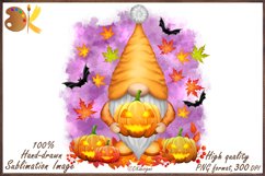 Halloween Gnome Png Sublimation, Halloween Pumpkins Png Product Image 1