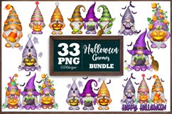 Halloween Gnomes Sublimation Bundle, Halloween Png Bundle Product Image 2