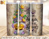 Halloween Gnome Tumbler Sublimation Bundle, 20 oz Tumbler Product Image 11