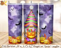 Halloween Gnome Tumbler Sublimation Bundle, 20 oz Tumbler Product Image 10