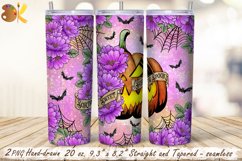 Witch Tumbler Wrap Sublimation, 20 oz Halloween Tumbler Product Image 1
