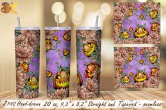 Pumpkins Tumbler Wrap, 20 oz Halloween Tumbler Sublimation Product Image 2